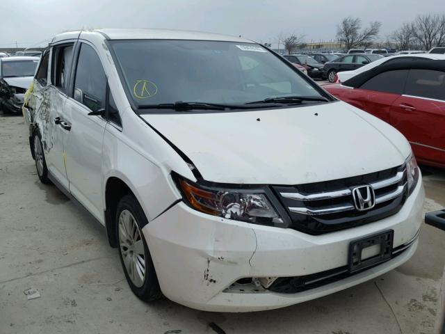 5FNRL5H20FB097891 - 2015 HONDA ODYSSEY LX WHITE photo 1