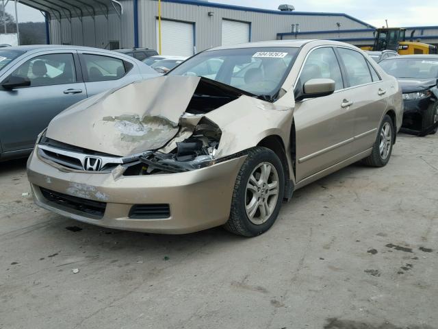 1HGCM56876A037336 - 2006 HONDA ACCORD EX GOLD photo 2