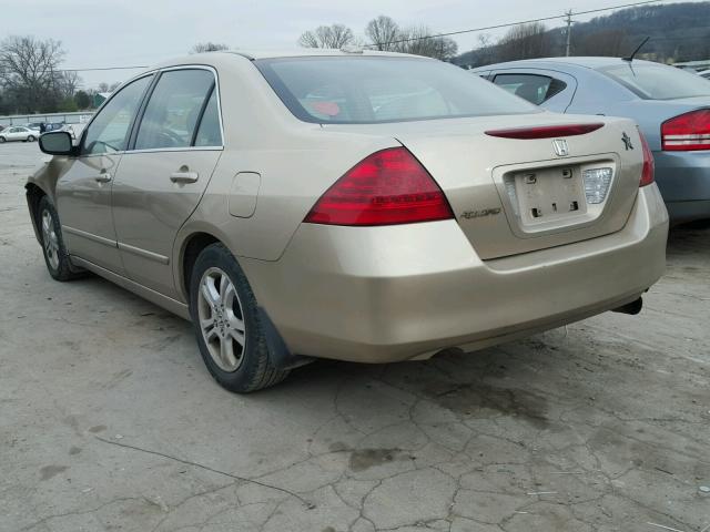 1HGCM56876A037336 - 2006 HONDA ACCORD EX GOLD photo 3