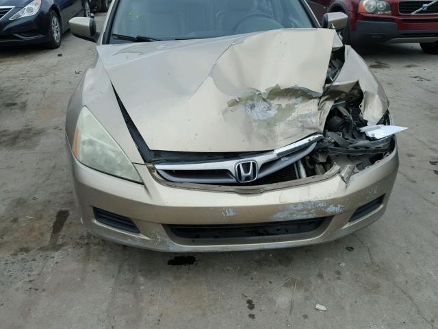 1HGCM56876A037336 - 2006 HONDA ACCORD EX GOLD photo 9