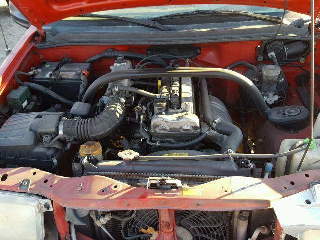 2CNBE13C436907069 - 2003 CHEVROLET TRACKER RED photo 7