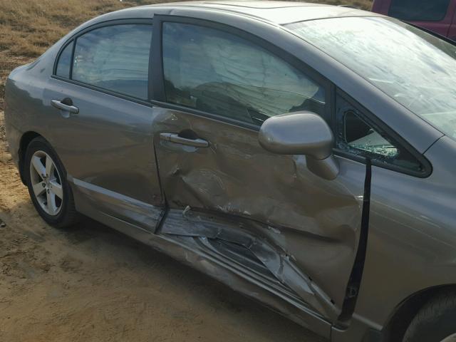 1HGFA16857L135320 - 2007 HONDA CIVIC EX SILVER photo 9