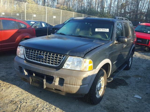 1FMZU62E82UC77686 - 2002 FORD EXPLORER X GREEN photo 2