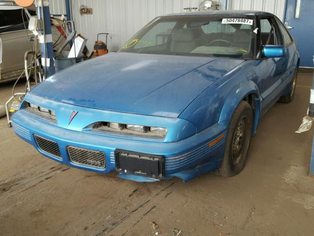 1G2WJ14T5PF310139 - 1993 PONTIAC GRAND PRIX BLUE photo 2