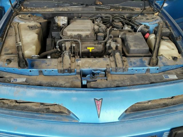 1G2WJ14T5PF310139 - 1993 PONTIAC GRAND PRIX BLUE photo 7