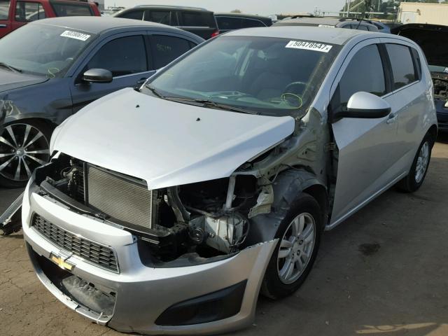 1G1JC6SG2D4166794 - 2013 CHEVROLET SONIC LT SILVER photo 2