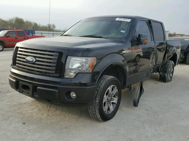 1FTEW1C88AKE63831 - 2010 FORD F150 SUPER BLACK photo 2