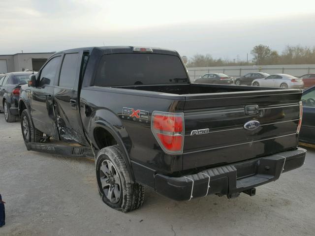 1FTEW1C88AKE63831 - 2010 FORD F150 SUPER BLACK photo 3