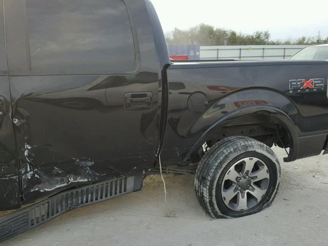 1FTEW1C88AKE63831 - 2010 FORD F150 SUPER BLACK photo 9