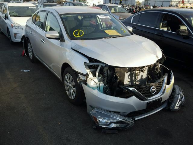 3N1AB7AP6HL710685 - 2017 NISSAN SENTRA S SILVER photo 1