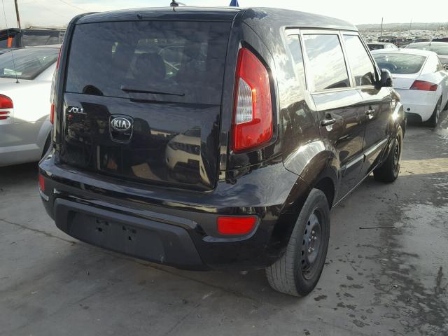 KNDJT2A5XD7568013 - 2013 KIA SOUL BLACK photo 4