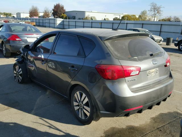 KNAFU5A21D5727651 - 2013 KIA FORTE EX BLACK photo 3