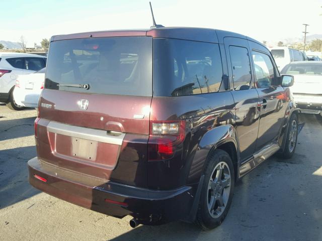 5J6YH18949L002179 - 2009 HONDA ELEMENT SC PURPLE photo 4