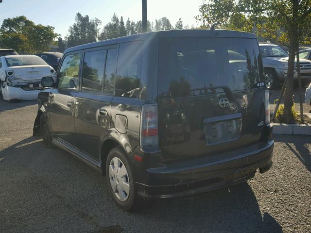 JTLKT324564090981 - 2006 TOYOTA SCION XB BLACK photo 3