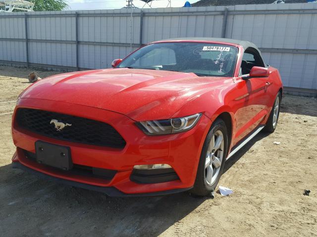 1FATP8EM7G5216076 - 2016 FORD MUSTANG RED photo 2