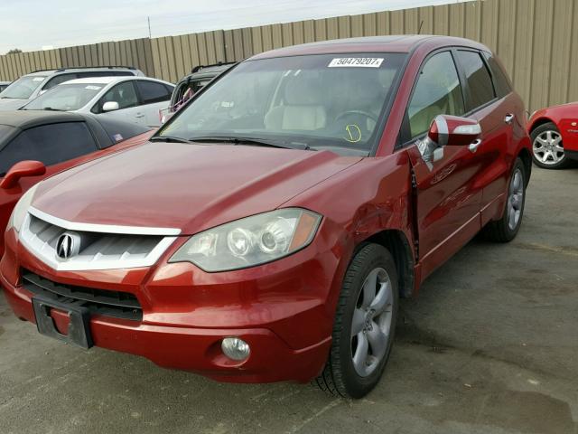 5J8TB18538A015452 - 2008 ACURA RDX TECHNO RED photo 2