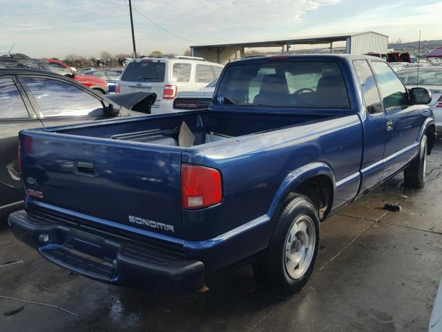 1GTCS195318176555 - 2001 GMC SONOMA BLUE photo 4