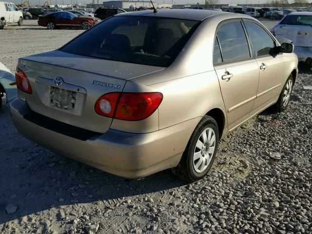 1NXBR32E24Z293564 - 2004 TOYOTA COROLLA CE GOLD photo 4