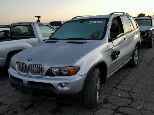 5UXFA135X5LY17338 - 2005 BMW X5 3.0I SILVER photo 2