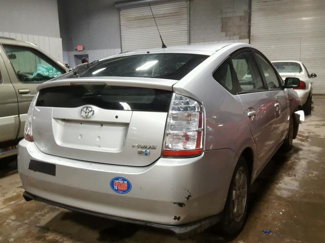 JTDKB20UX77595233 - 2007 TOYOTA PRIUS GRAY photo 4