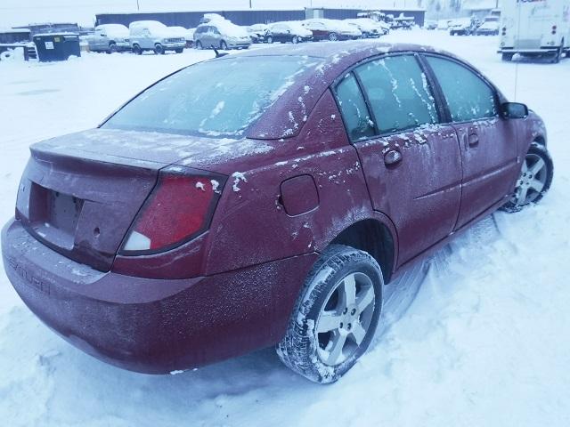 1G8AL55F17Z160717 - 2007 SATURN ION LEVEL RED photo 4