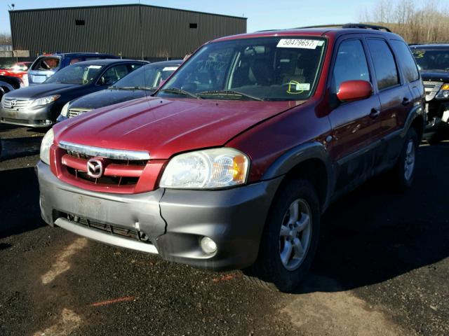 4F2CZ96136KM35762 - 2006 MAZDA TRIBUTE S RED photo 2