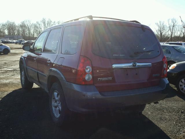 4F2CZ96136KM35762 - 2006 MAZDA TRIBUTE S RED photo 3