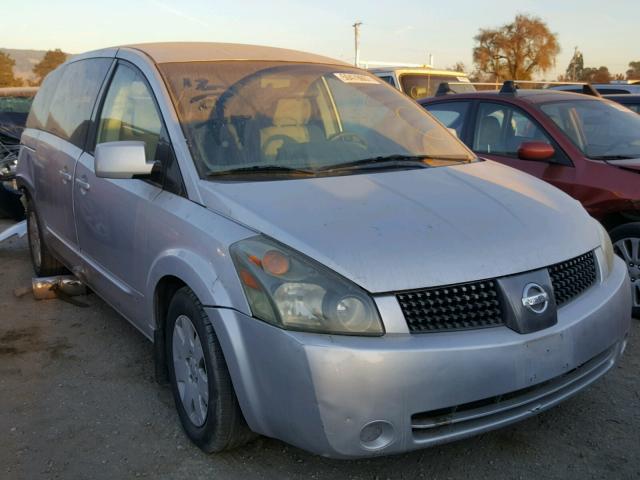 5N1BV28U54N323770 - 2004 NISSAN QUEST S SILVER photo 1