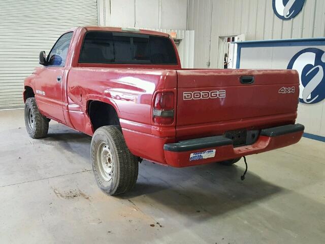 3B7HF16Z9XM591711 - 1999 DODGE RAM 1500 RED photo 3