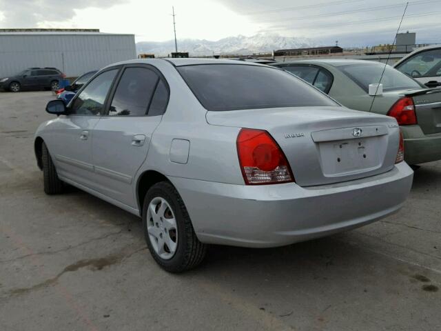 KMHDN46D54U856070 - 2004 HYUNDAI ELANTRA GL SILVER photo 3