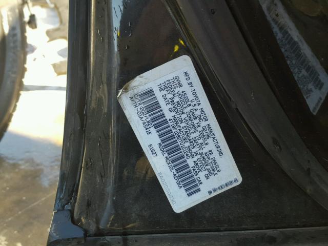 4T1BF12B2TU101240 - 1996 TOYOTA AVALON XL BLACK photo 10