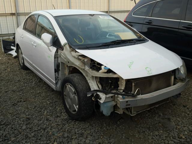 JHMFA36239S018848 - 2009 HONDA CIVIC HYBR WHITE photo 1