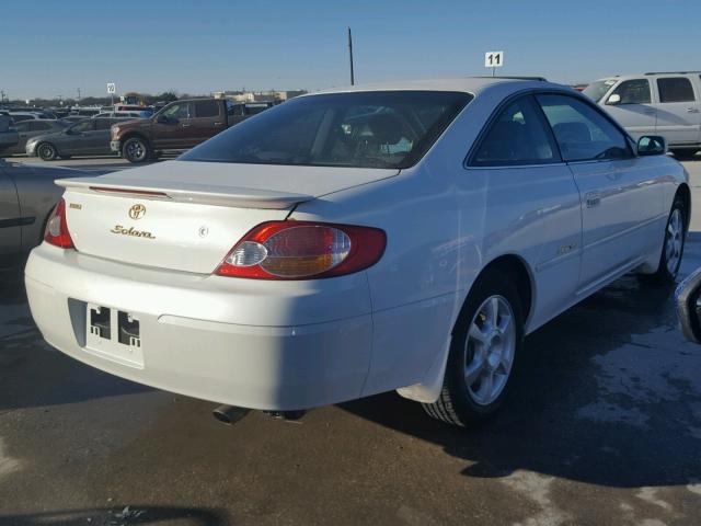 2T1CF28P43C604279 - 2003 TOYOTA CAMRY SOLA WHITE photo 4