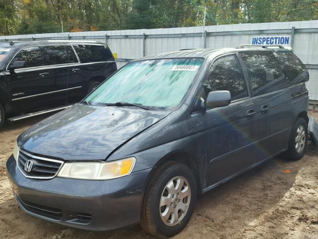 5FNRL18003B077546 - 2003 HONDA ODYSSEY EX BLUE photo 2