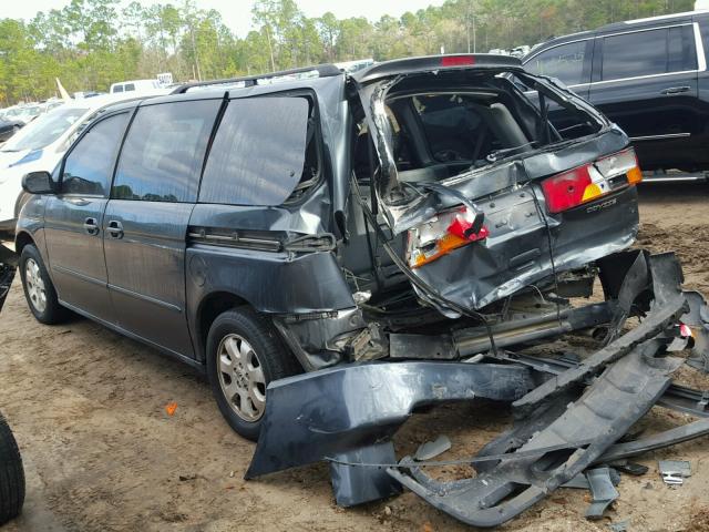 5FNRL18003B077546 - 2003 HONDA ODYSSEY EX BLUE photo 3