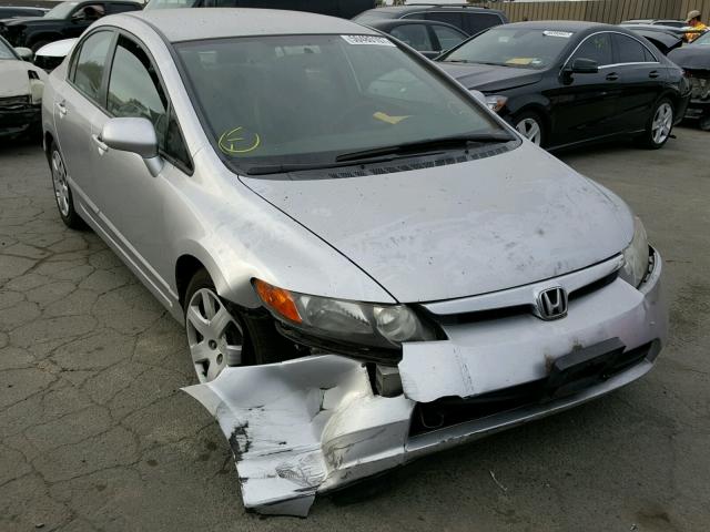 JHMFA16557S003344 - 2007 HONDA CIVIC LX SILVER photo 1