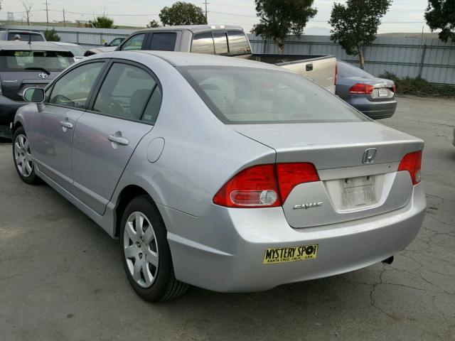 JHMFA16557S003344 - 2007 HONDA CIVIC LX SILVER photo 3