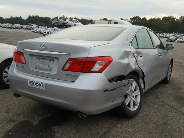 JTHBJ46G682270012 - 2008 LEXUS ES 350 SILVER photo 4