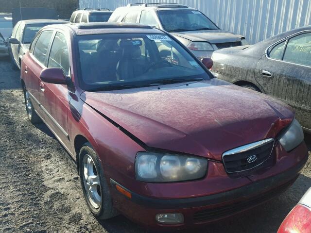 KMHDN55DX3U080427 - 2003 HYUNDAI ELANTRA GL RED photo 1