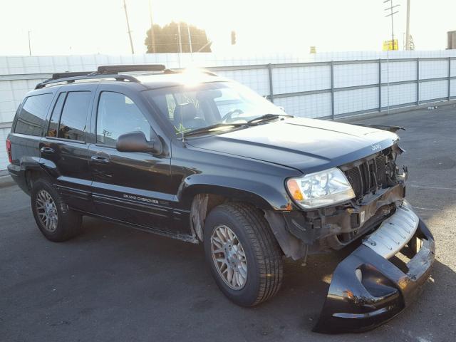 1J4GX58N94C318480 - 2004 JEEP GRAND CHER BLACK photo 1