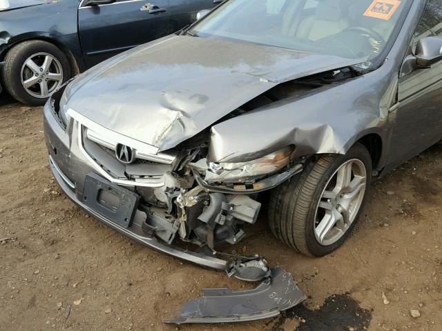 19UUA66257A021863 - 2007 ACURA TL GRAY photo 9