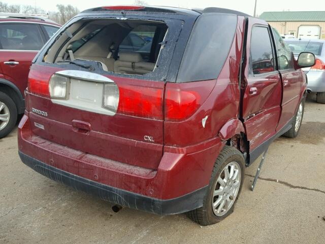 3G5DA03L16S627545 - 2006 BUICK RENDEZVOUS MAROON photo 4