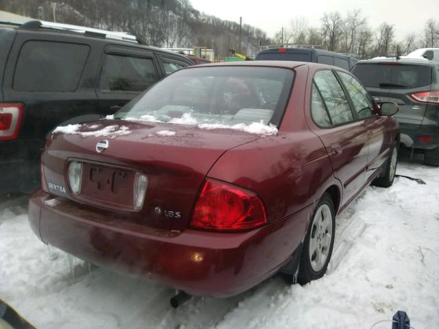 3N1CB51D05L479037 - 2005 NISSAN SENTRA 1.8 RED photo 4