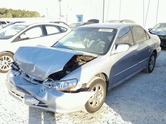 1HGCG66892A164936 - 2002 HONDA ACCORD EX SILVER photo 2