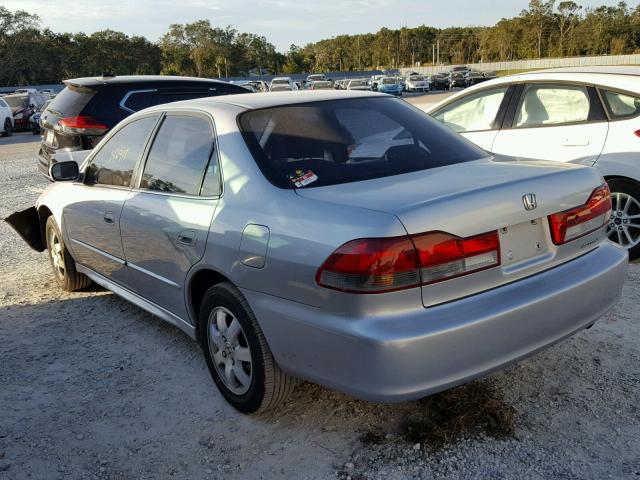 1HGCG66892A164936 - 2002 HONDA ACCORD EX SILVER photo 3