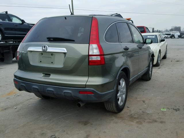 JHLRE38597C056217 - 2007 HONDA CR-V EX GREEN photo 4