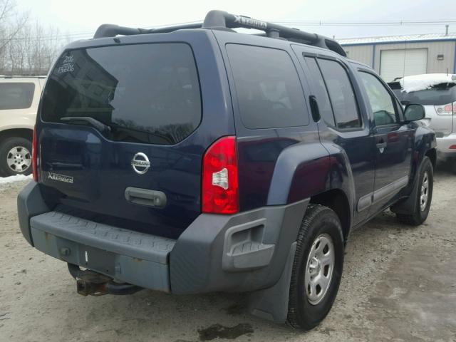 5N1AN08U36C505580 - 2006 NISSAN XTERRA OFF BLUE photo 4