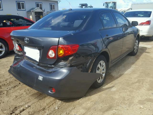 1NXBU4EE3AZ216973 - 2010 TOYOTA COROLLA BA GRAY photo 4