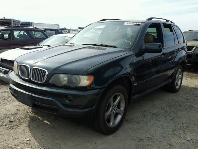 WBAFA53521LM68000 - 2001 BMW X5 3.0I GREEN photo 2