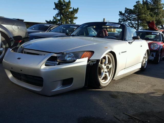 JHMAP11443T007252 - 2003 HONDA S2000 SILVER photo 2